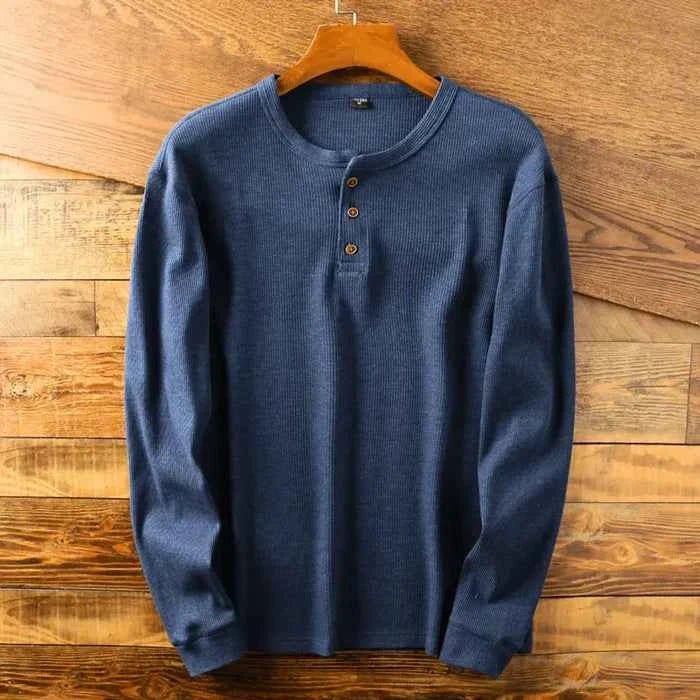 Poloshirt Herren | Henley-Knopfleiste & Slim Fit Style