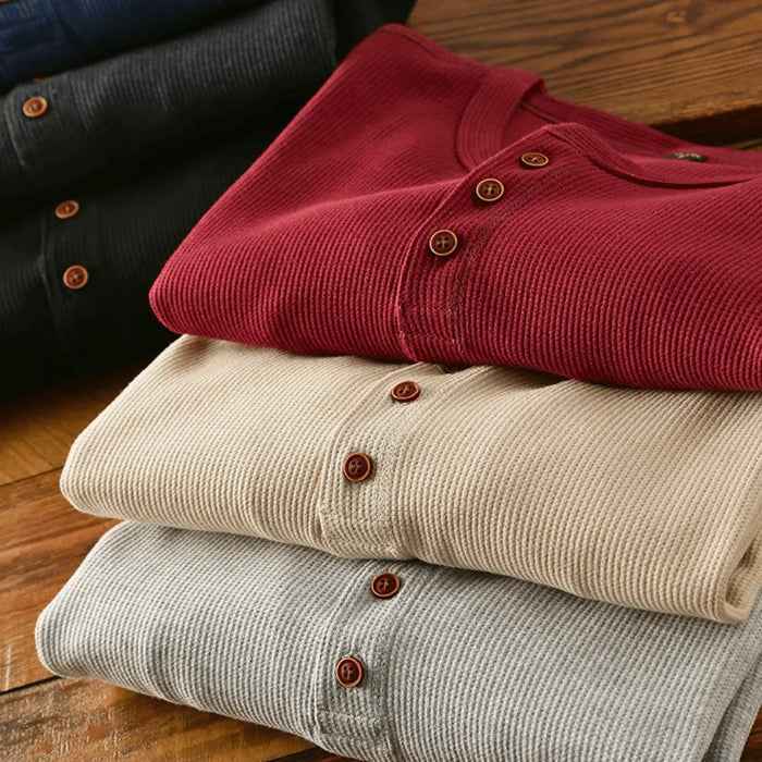 Poloshirt Herren | Henley-Knopfleiste & Slim Fit Style