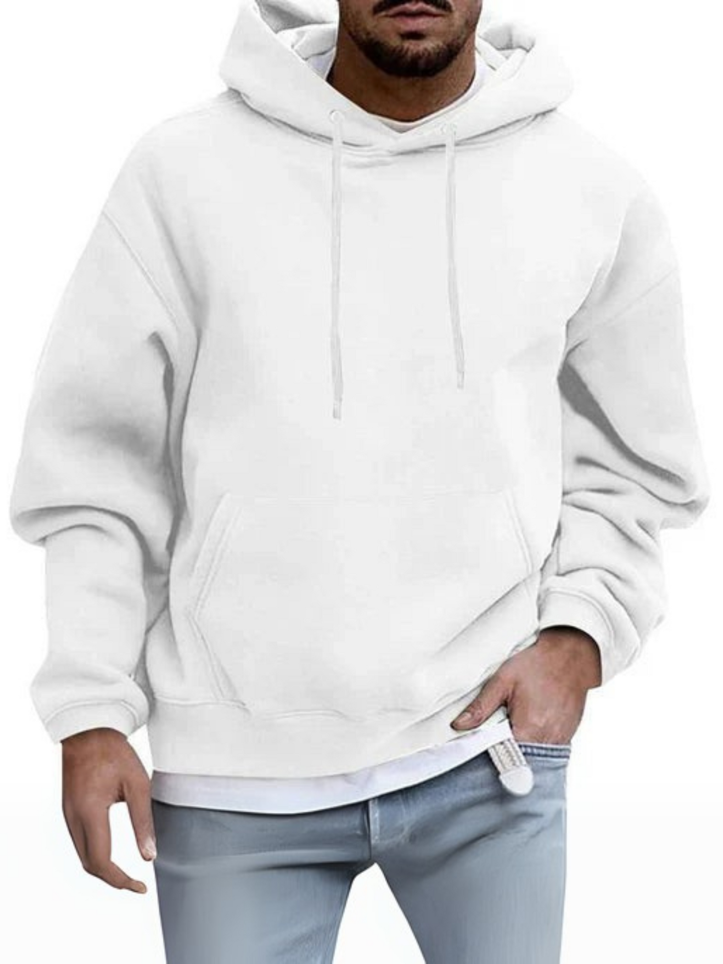 Herren Hoodie, verstellbare Kapuze | Kängurutasche 1