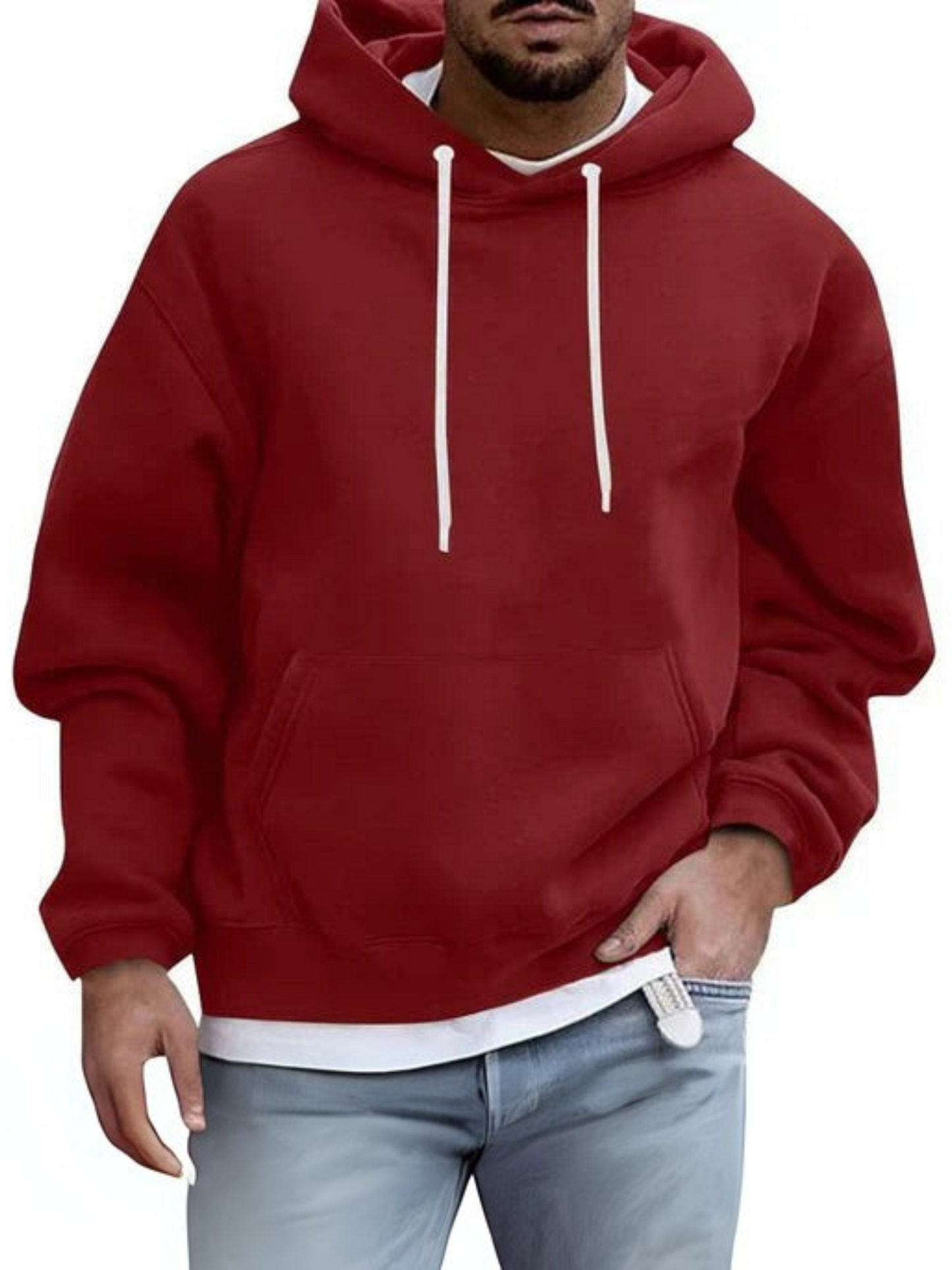 Herren Hoodie, verstellbare Kapuze | Kängurutasche 3