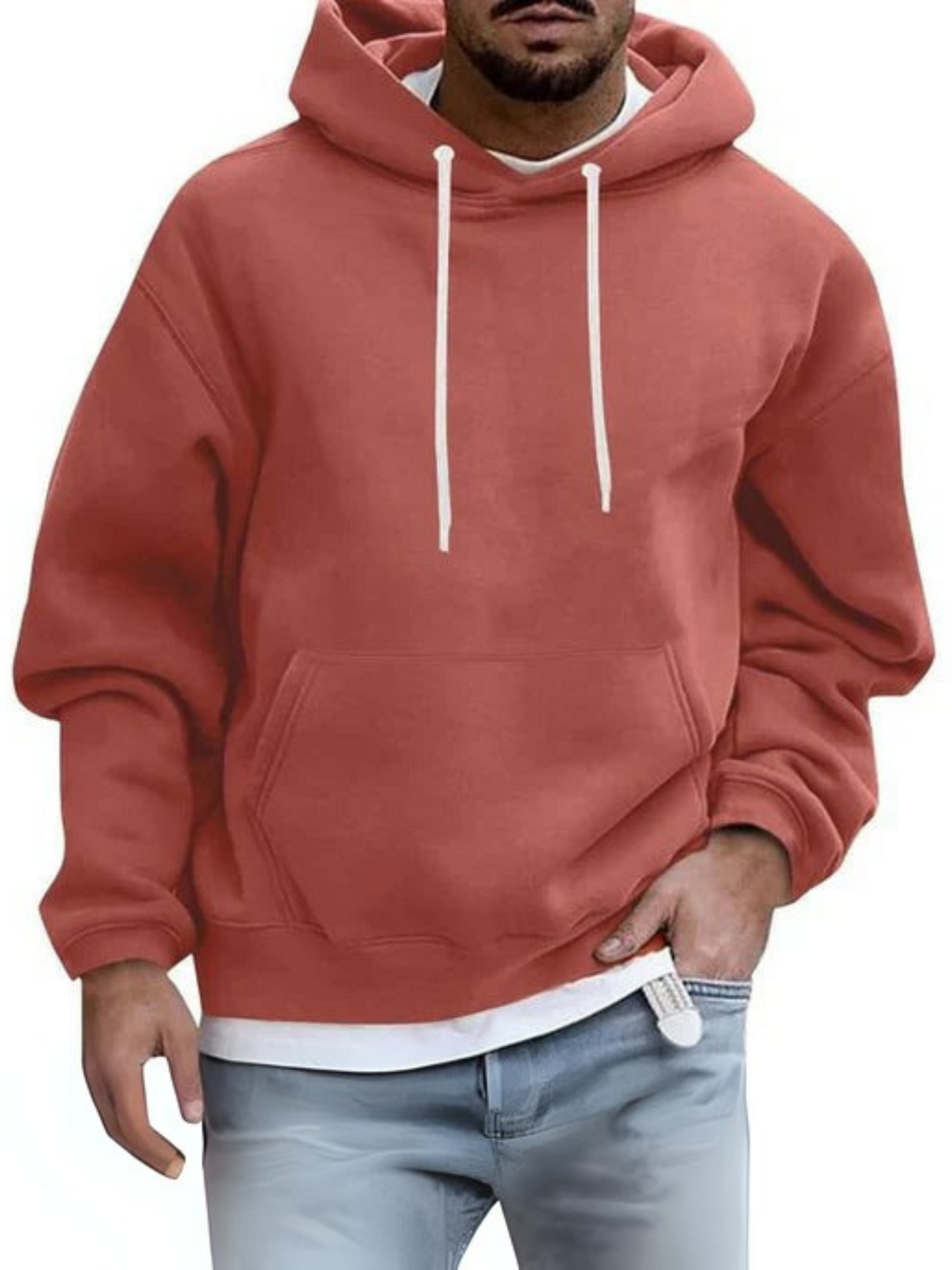 Herren Hoodie, verstellbare Kapuze | Kängurutasche 4