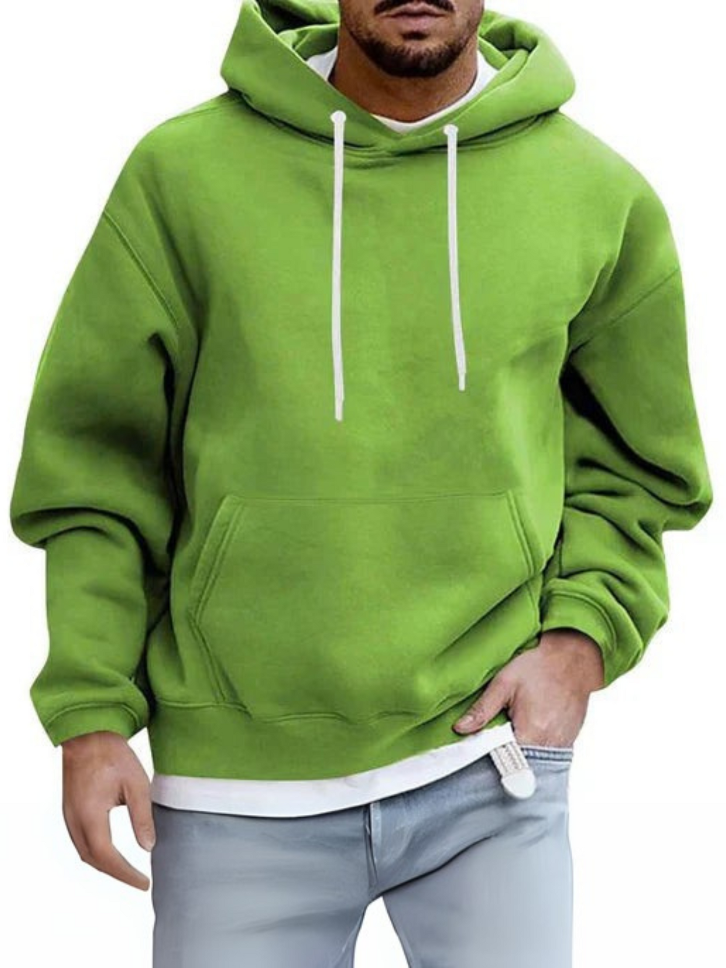 Herren Hoodie, verstellbare Kapuze | Kängurutasche 5