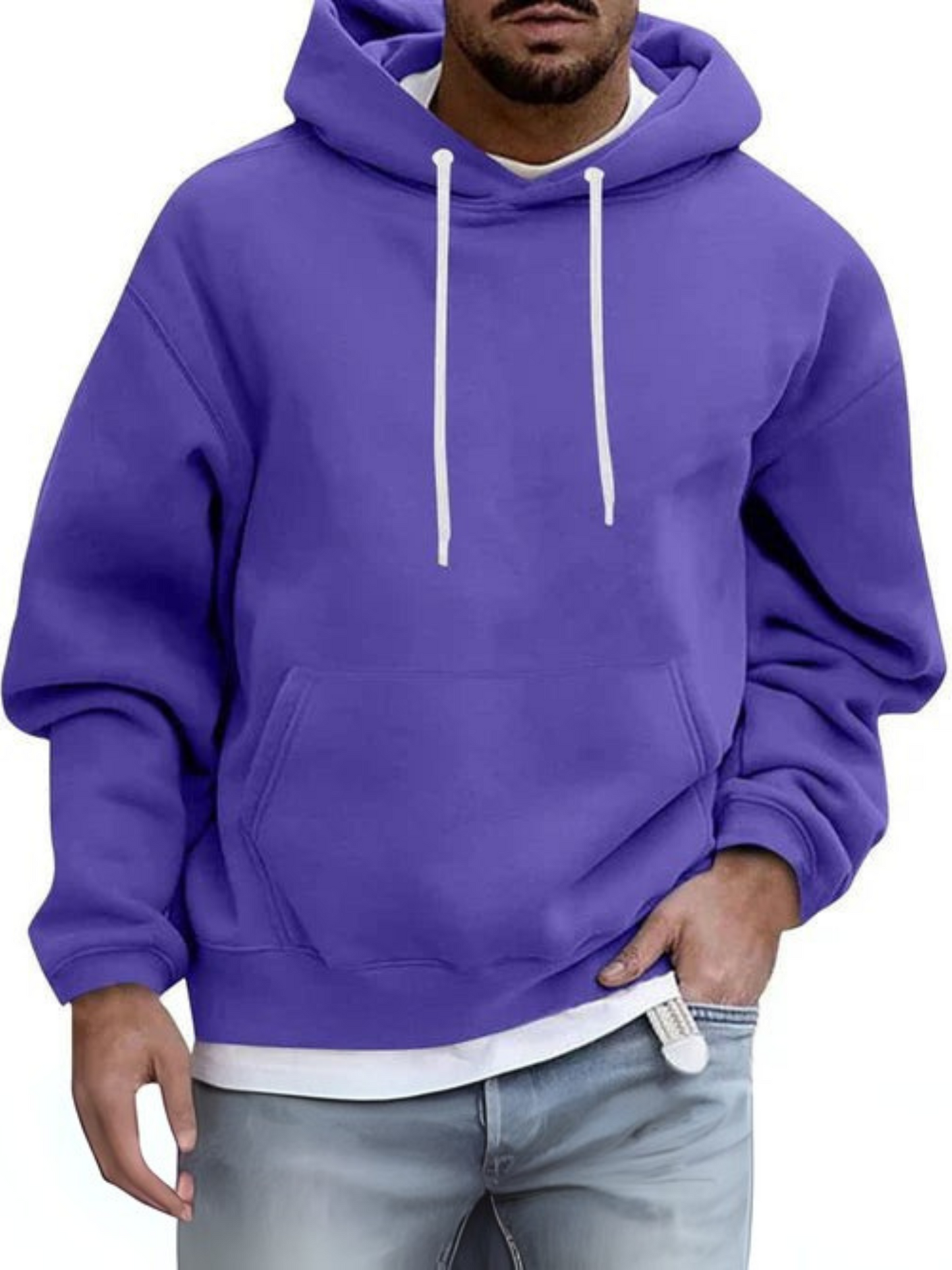 Herren Hoodie, verstellbare Kapuze | Kängurutasche 7