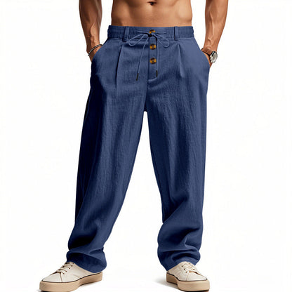 Herren Leinenhose mit Atmungsaktiv & Verstellbarer Kordelzug | R&B 6