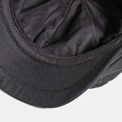 Flache Mütze für Männer aus Mischgewebe im Vintage-Retro-Stil für kalte Tage