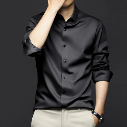 Herren Seidenhemd – Elegant, Vielseitig & Bequem 0