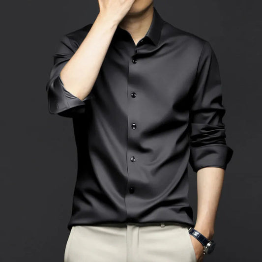 Herren Seidenhemd – Elegant, Vielseitig & Bequem 0