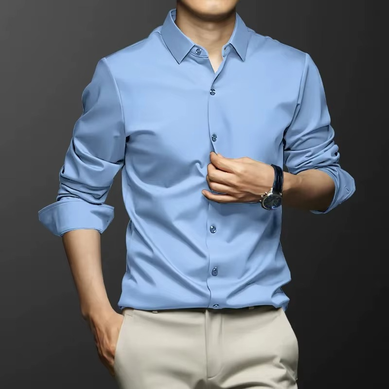 Herren Seidenhemd – Elegant, Vielseitig & Bequem 3