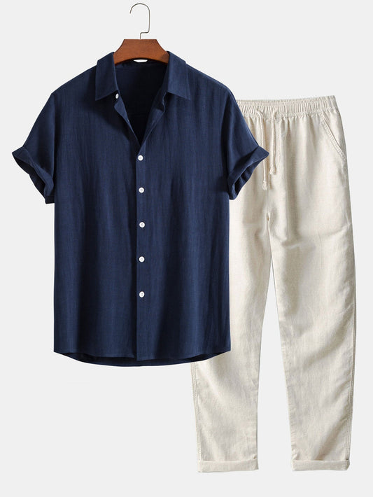 Sommer Set Herren | Stehkragen & Leichter Sommerkomfort