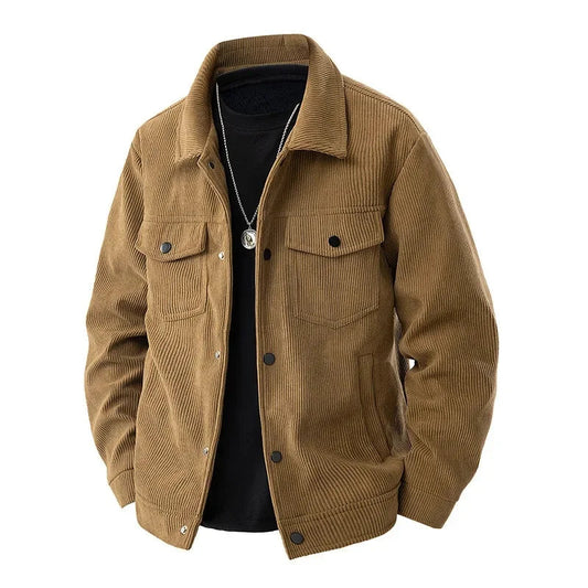 Herrenjacke, Casual Fit, Corduroy Textur | Übergangsjacke 0