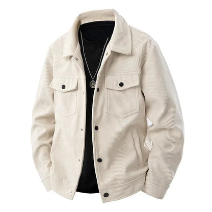 Herrenjacke, Casual Fit, Corduroy Textur | Übergangsjacke 1