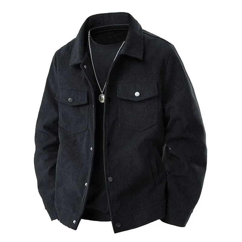 Herrenjacke, Casual Fit, Corduroy Textur | Übergangsjacke 2