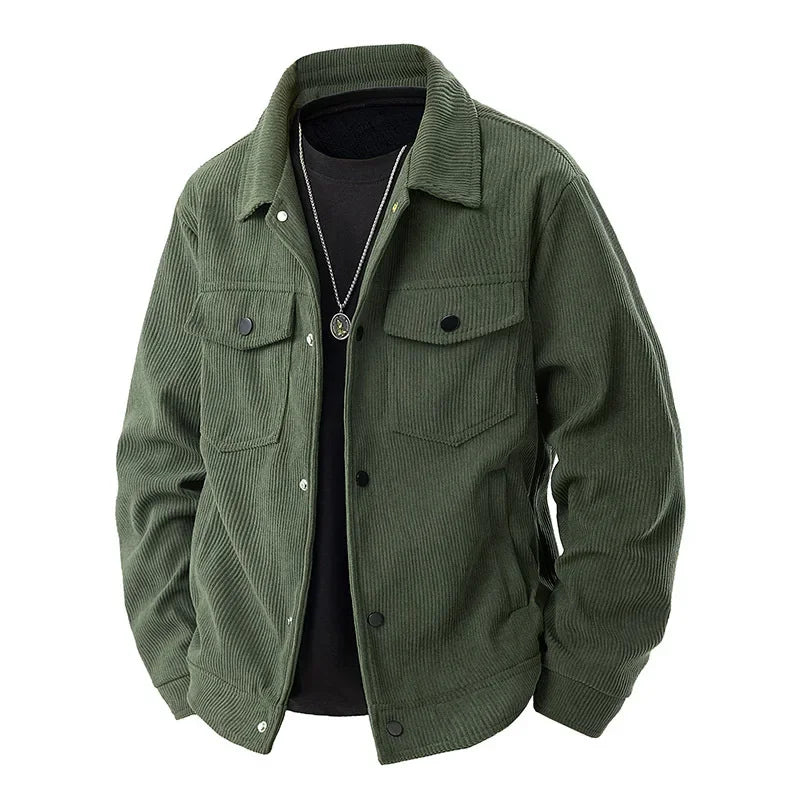 Herrenjacke, Casual Fit, Corduroy Textur | Übergangsjacke 3