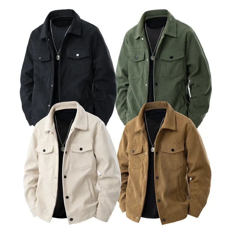 Herrenjacke, Casual Fit, Corduroy Textur | Übergangsjacke 4