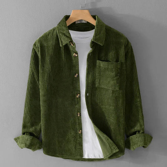 Herrenjacke, Cordstruktur, Lange Ärmel | Regular Fit 0