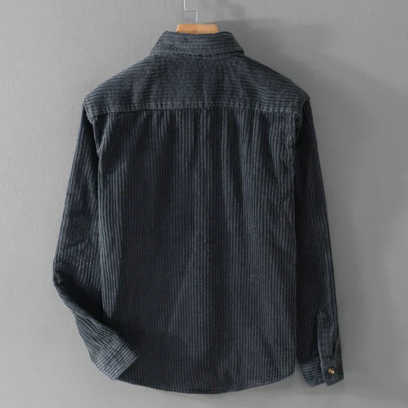Herrenjacke, Cordstruktur, Lange Ärmel | Regular Fit 3