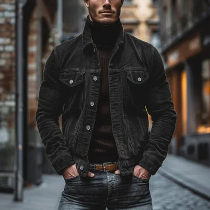 Vintage Herrenjacke | Relaxed Fit mit langen Ärmeln