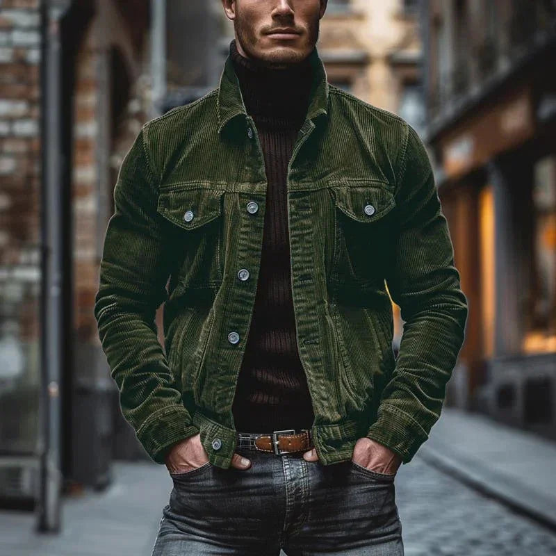 Vintage Herrenjacke | Relaxed Fit mit langen Ärmeln
