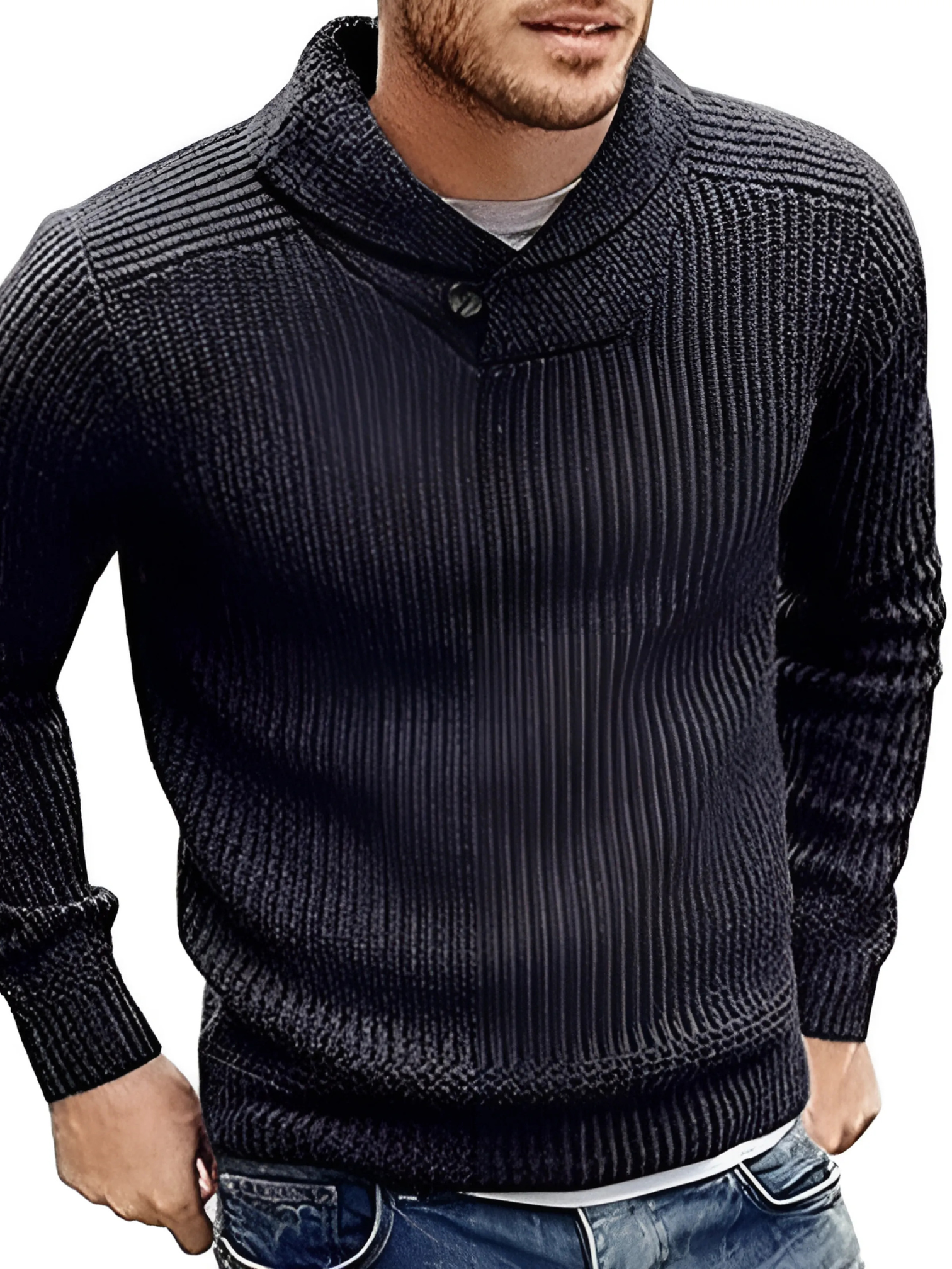 Herrenpullover, Strick, Relaxed Fit | Winter