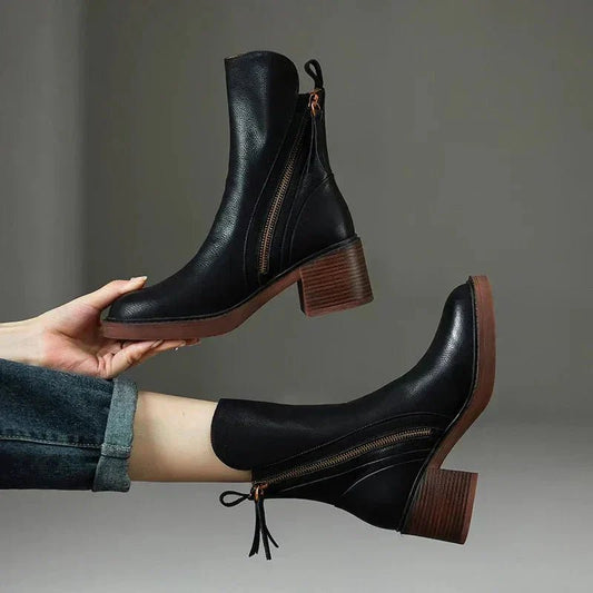 Hochwertige Lederstiefeletten für Damen | Langlebiges Design 0