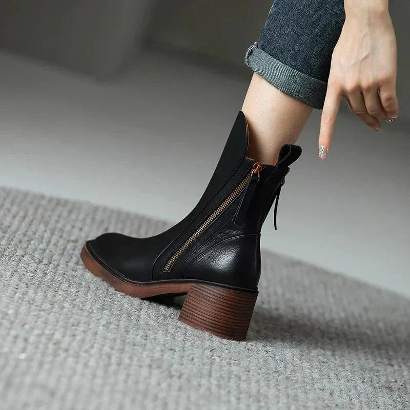 Hochwertige Lederstiefeletten für Damen | Langlebiges Design 1