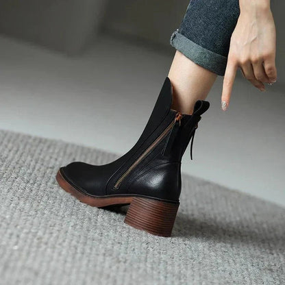 Hochwertige Lederstiefeletten für Damen | Langlebiges Design 1