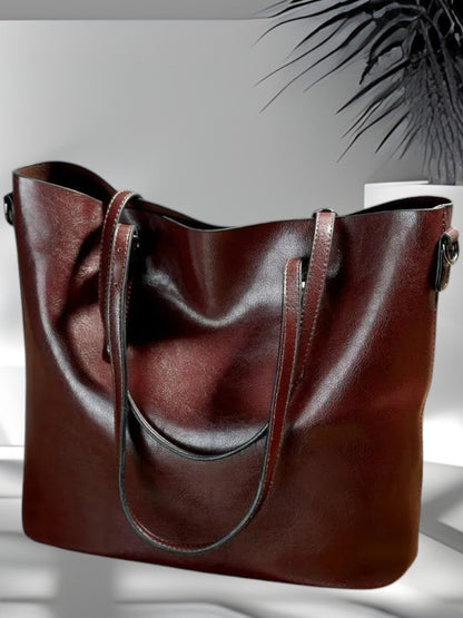 
Iris | Vintage Leder Umhängetasche mit verstellbarem Riemen | Dunkelbraun