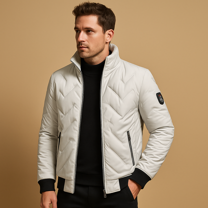 Isolierte, winddichte Herren-Daunenjacke | Winter 2
