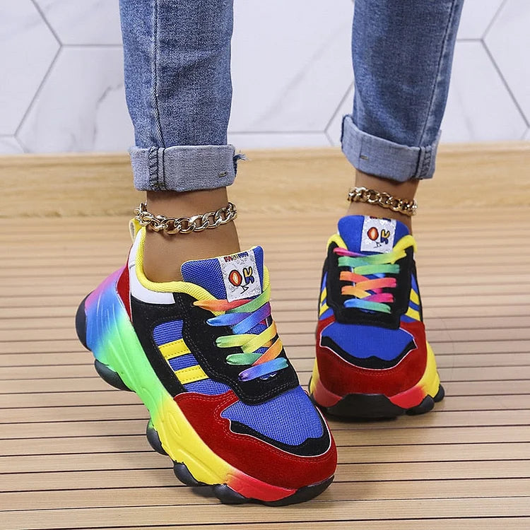 Isolina - Orthopädische Regenbogenschuhe 1