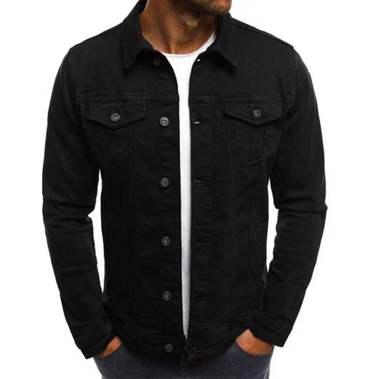 Jeansjacke für Herren | Taillierte Passform, strapazierfähiger Denim 0