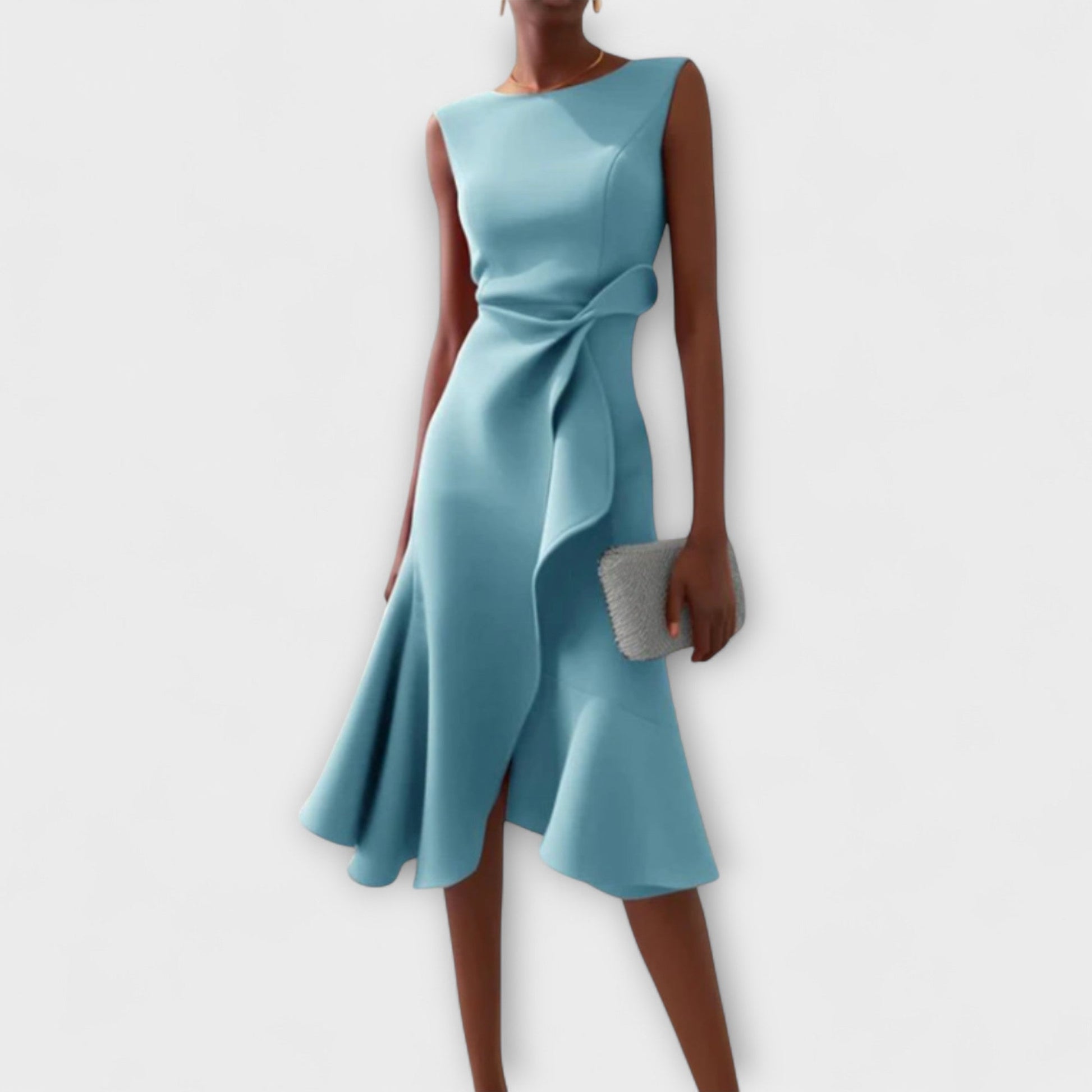 Juliette™ – Elegantes Drapiertes Asymmetrisches Midi-Kleid 4