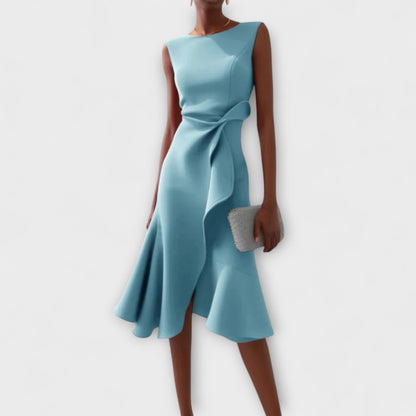 Juliette™ – Elegantes Drapiertes Asymmetrisches Midi-Kleid 4