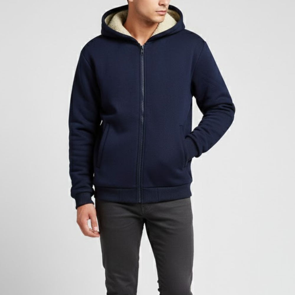 Kapuzenpullover aus Fleece für Herren | Winter