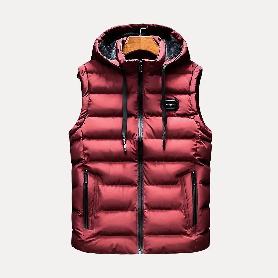 Kapuzenweste für Männer und Frauen | Hüftlang, Reißverschluss 2