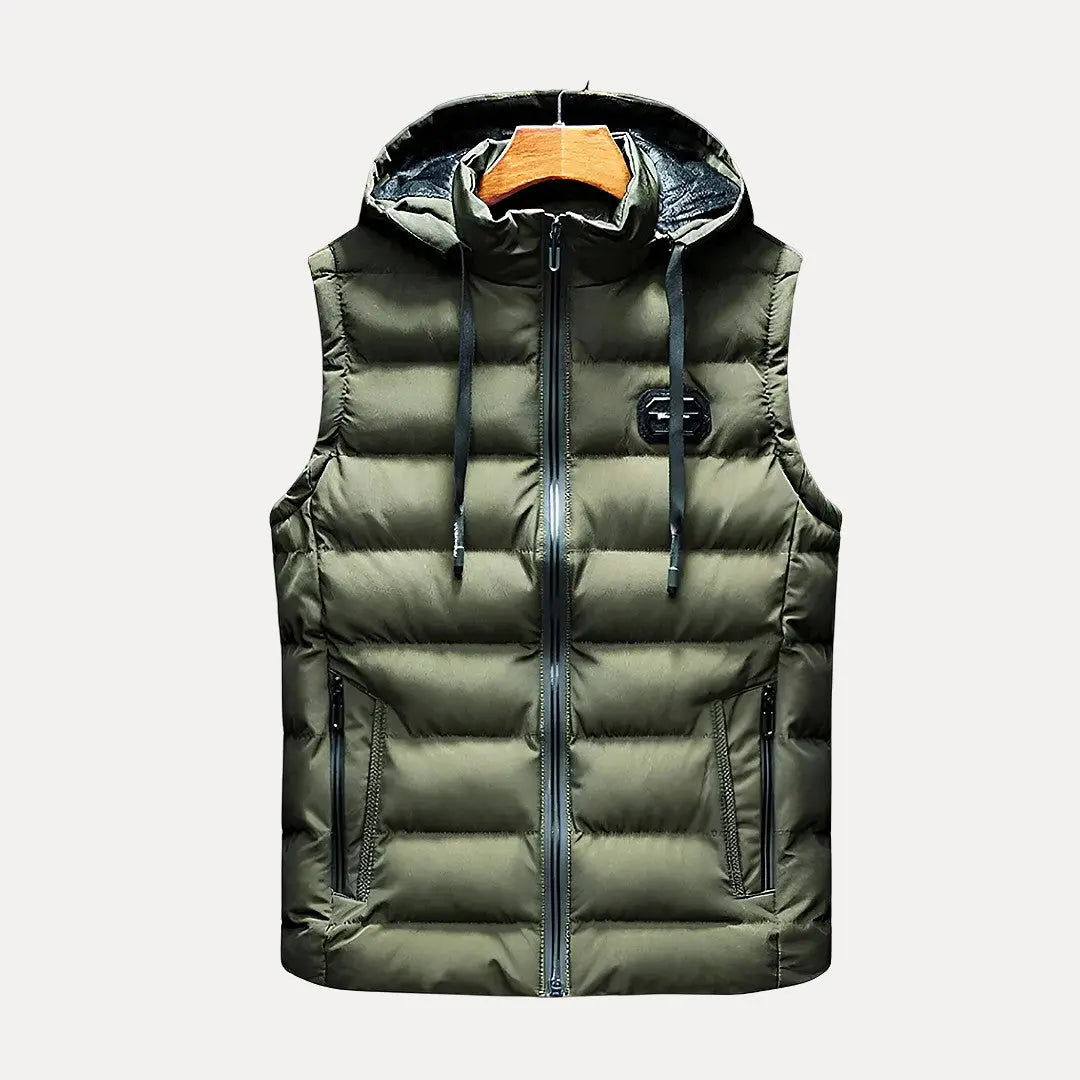 Kapuzenweste für Männer und Frauen | Hüftlang, Reißverschluss 3