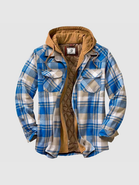 Karierte Jacke für Herren | Relaxed Fit 0