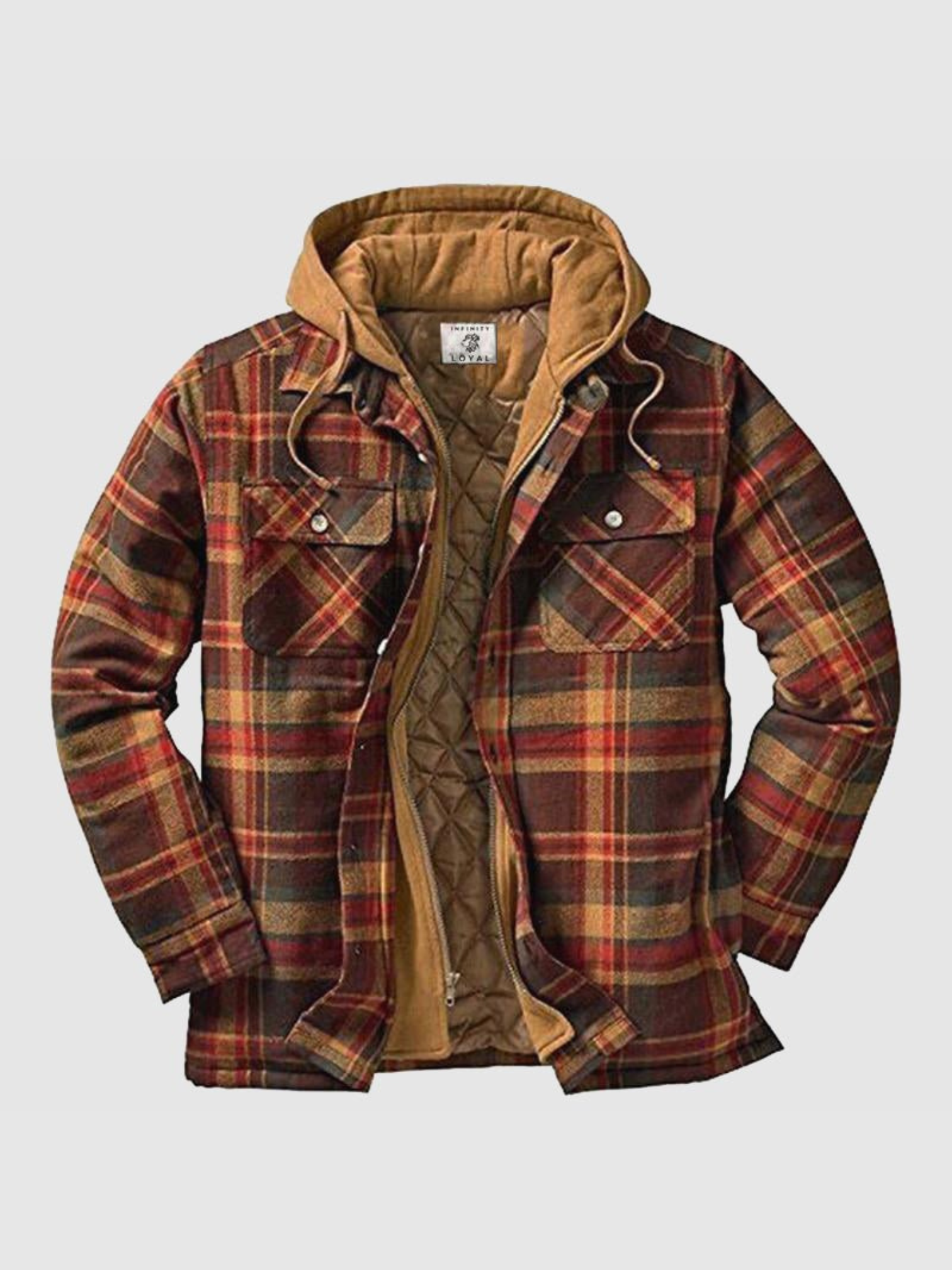 Karierte Jacke für Herren | Relaxed Fit