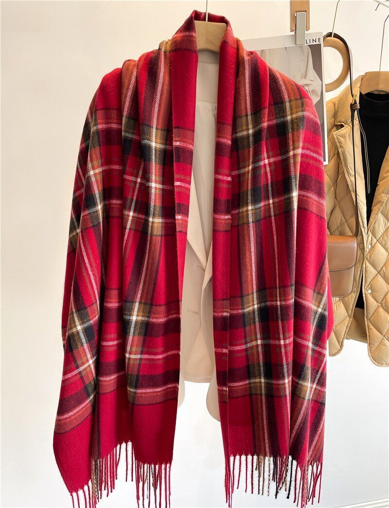 Karierter Schal für Damen | Winteraccessoire 2