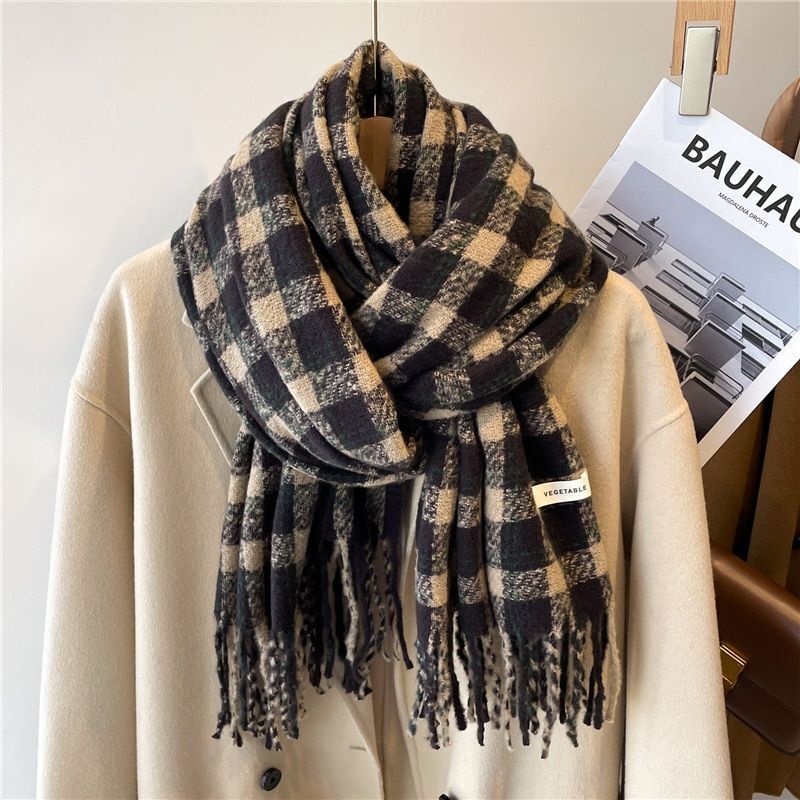 Karierter Schal für Damen | Winteraccessoire 7