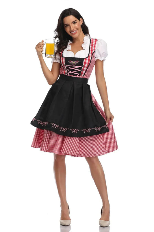 Kariertes Dirndlkleid | Oktoberfest Outfit 0