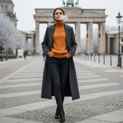 Kaschmir-Rollkragenpullover für Damen | Winter 8