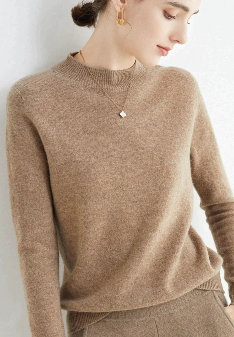 Kaschmirpullover Damen | Gemütliche Passform, Langarm 12
