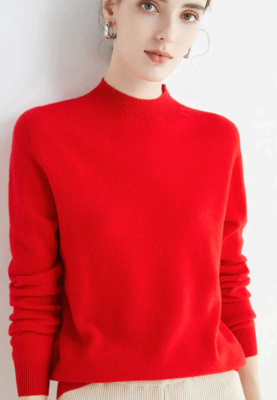 Kaschmirpullover Damen | Gemütliche Passform, Langarm 4