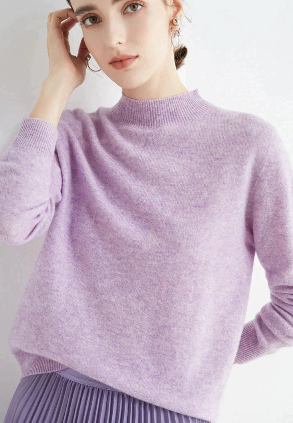 Kaschmirpullover Damen | Gemütliche Passform, Langarm 7