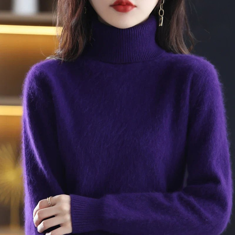 Kaschmirpullover Damen | Stehkragen, Taillierte Passform | Winter 13