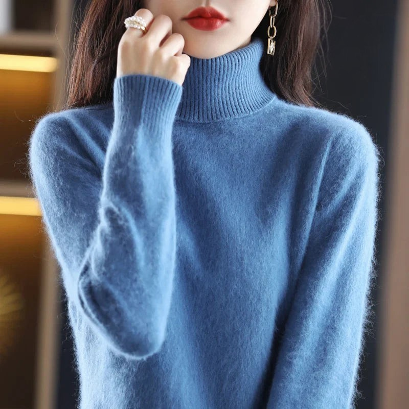 Kaschmirpullover Damen | Stehkragen, Taillierte Passform | Winter 7