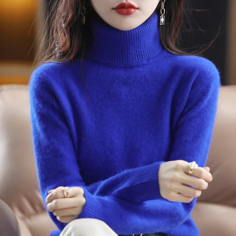 Kaschmirpullover Damen | Stehkragen, Taillierte Passform | Winter 9