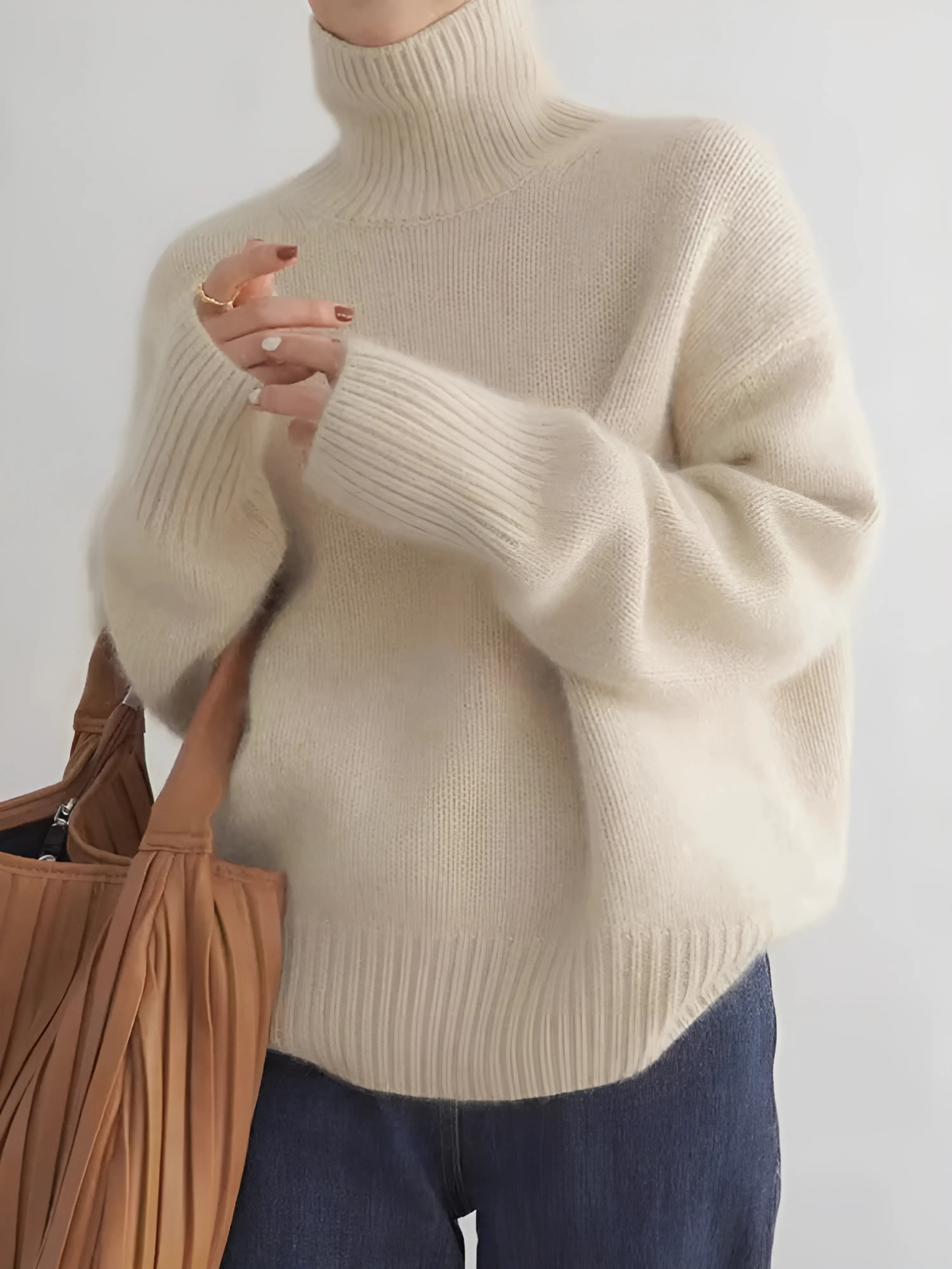 Kaschmirpullover für Damen | Klassischer Rollkragen 0