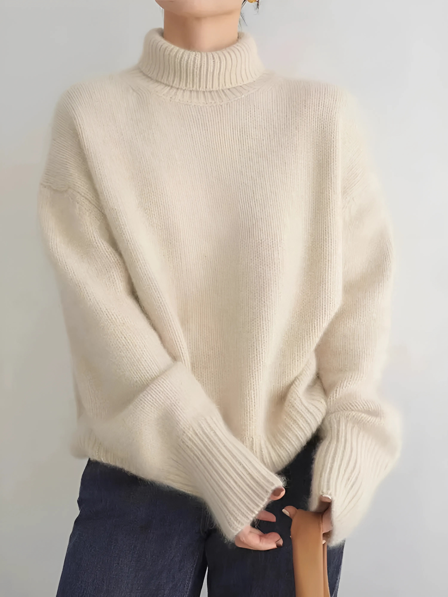 Kaschmirpullover für Damen | Klassischer Rollkragen 1