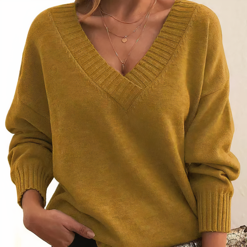 Kaschmirpullover für Damen | V-Ausschnitt-Design 5